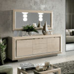 2 Door 3 drawers Wooden Buffet Ivory