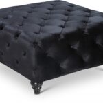 Chesterfield Velvet Upholstered Ottoman