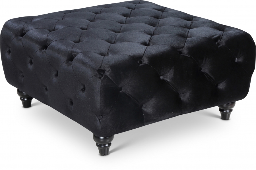 Chesterfield Velvet Upholstered Ottoman