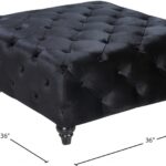 Chesterfield Velvet Upholstered Ottoman