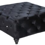 Chesterfield Velvet Upholstered Ottoman