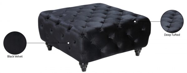 Chesterfield Velvet Upholstered Ottoman