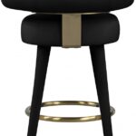 Fitzroy Velvet Upholstered Counter Stool