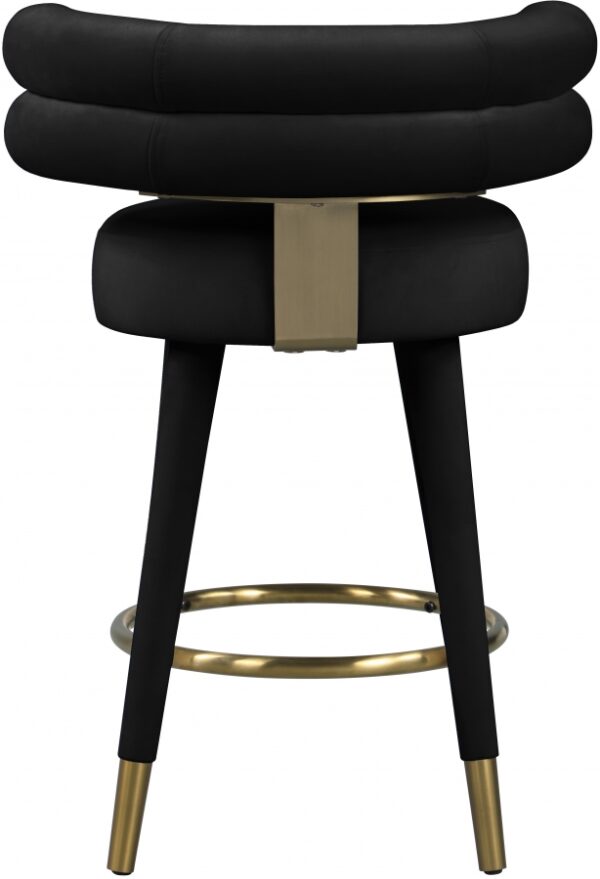 Fitzroy Velvet Upholstered Counter Stool