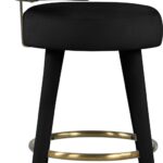Fitzroy Velvet Upholstered Counter Stool