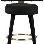 Fitzroy Velvet Upholstered Counter Stool