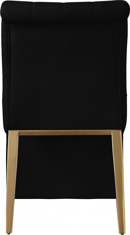 Curve Velvet Upholstered Dining Chair