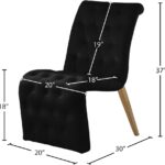 Curve Velvet Upholstered Dining Chair