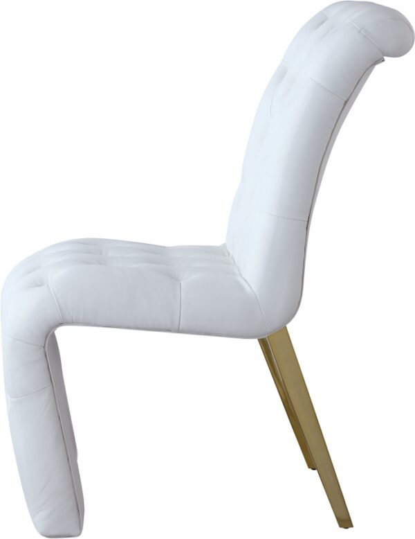 Curve Vegan Leather Upholstered Dining Chair
