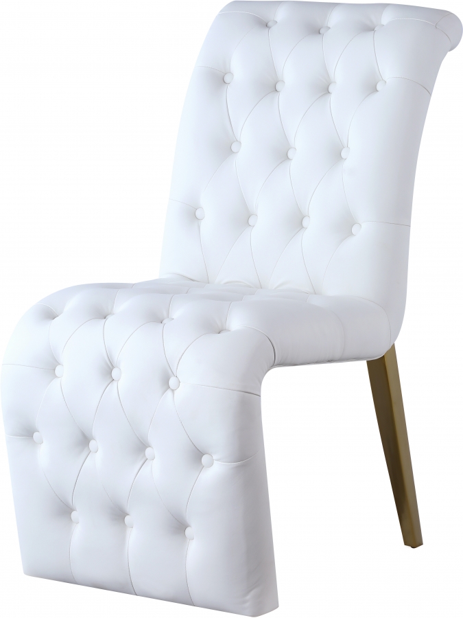 Curve Vegan Leather Upholstered Dining Chair