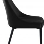 Sleek Velvet Upholstered Dining Chair