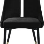 Sleek Velvet Upholstered Dining Chair