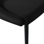 Sleek Velvet Upholstered Dining Chair