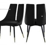 Sleek Velvet Upholstered Dining Chair