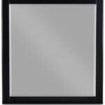 Zayne Wood Veneer Framed Mirror