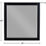 Zayne Wood Veneer Framed Mirror