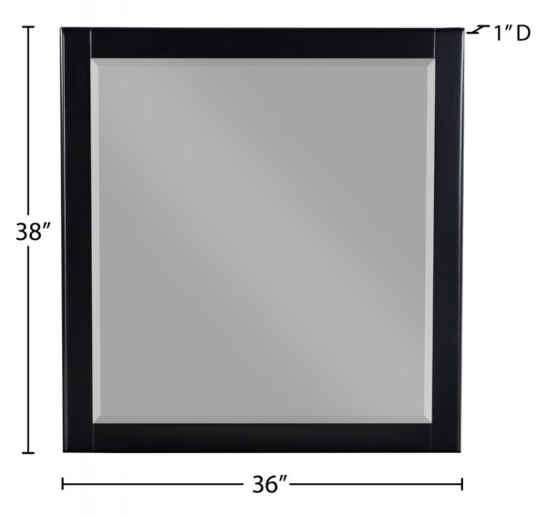 Zayne Wood Veneer Framed Mirror