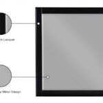 Zayne Wood Veneer Framed Mirror