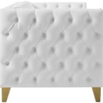 Michelle 90" Vegan Leather Upholstered Sofa