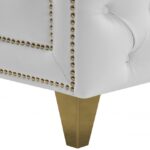 Michelle 90" Vegan Leather Upholstered Sofa