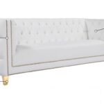 Michelle 90" Vegan Leather Upholstered Sofa