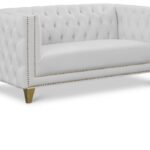 Michelle 66" Vegan Leather Upholstered Loveseat