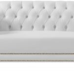 Michelle 66" Vegan Leather Upholstered Loveseat