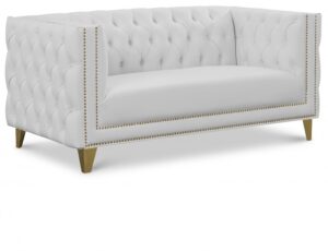 Michelle 66" Vegan Leather Upholstered Loveseat