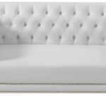 Michelle 66" Vegan Leather Upholstered Loveseat