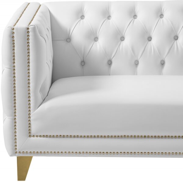 Michelle 66" Vegan Leather Upholstered Loveseat