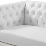 Michelle 66" Vegan Leather Upholstered Loveseat