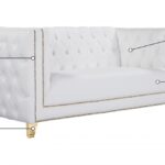 Michelle 66" Vegan Leather Upholstered Loveseat