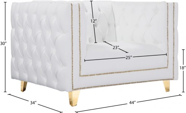 Michelle Vegan Leather Upholstered Chair