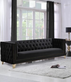 Michelle 90" Velvet Upholstered Sofa