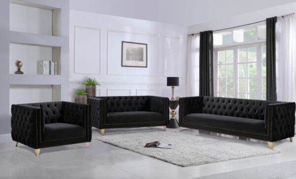 Michelle 90" Velvet Upholstered Sofa