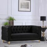 Michelle 66" Velvet Upholstered Loveseat