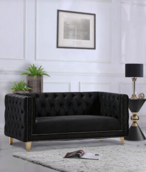 Michelle 66" Velvet Upholstered Loveseat