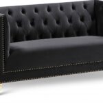 Michelle 66" Velvet Upholstered Loveseat