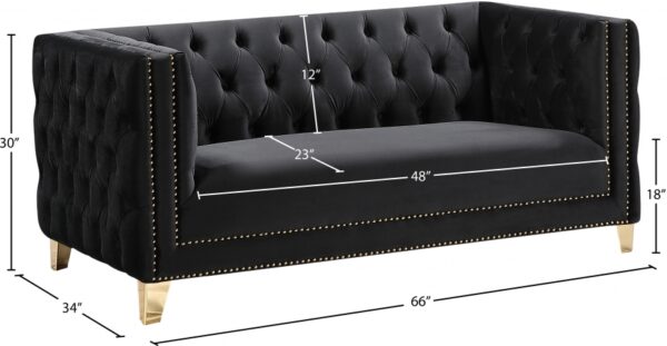 Michelle 66" Velvet Upholstered Loveseat