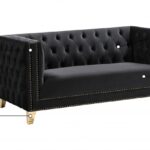 Michelle 66" Velvet Upholstered Loveseat