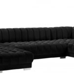 Gwen 143" Velvet Upholstered 3pc. Sectional