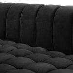 Gwen 143" Velvet Upholstered 3pc. Sectional