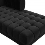 Gwen 143" Velvet Upholstered 3pc. Sectional
