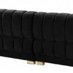 Gwen 143" Velvet Upholstered 3pc. Sectional