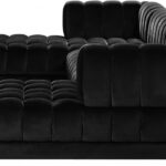 Gwen 143" Velvet Upholstered 3pc. Sectional