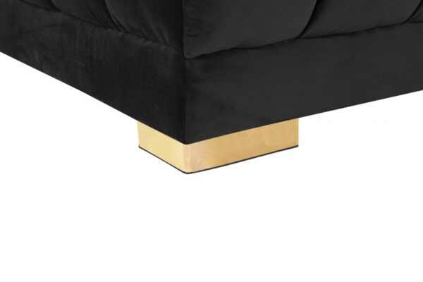 Gwen 143" Velvet Upholstered 3pc. Sectional