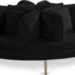 Circlet 72" Velvet Upholstered Roundabout Sofa