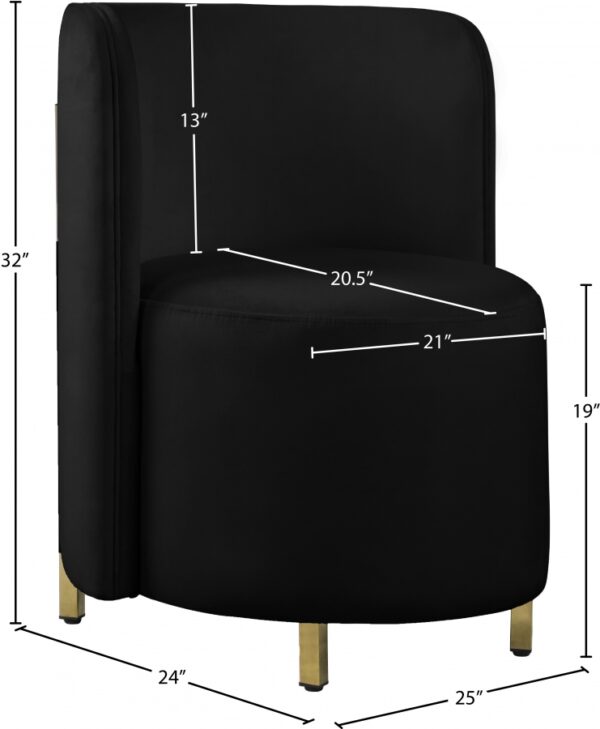 Rotunda Velvet Upholstered Chair