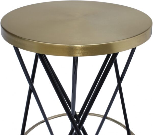Mercury Iron Bar Stool