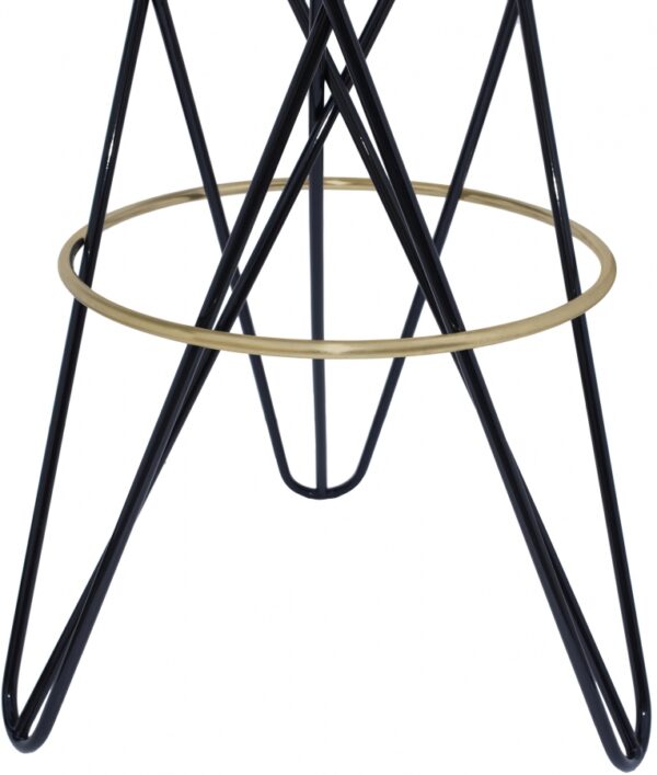 Mercury Iron Bar Stool